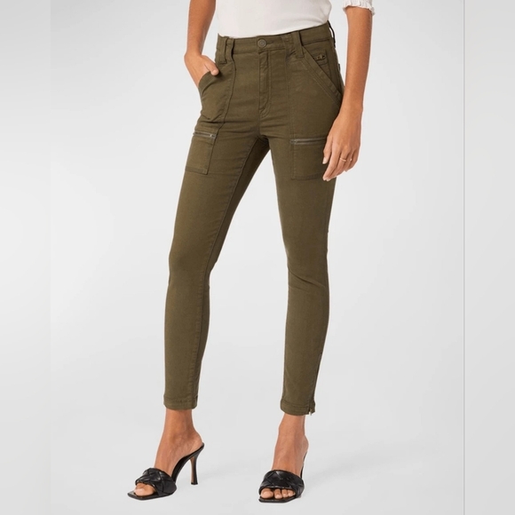 Joie 57%Cotton Ankle Zip Women's The Park High-Rise Cargo Fatigue Skinny Pant 26
